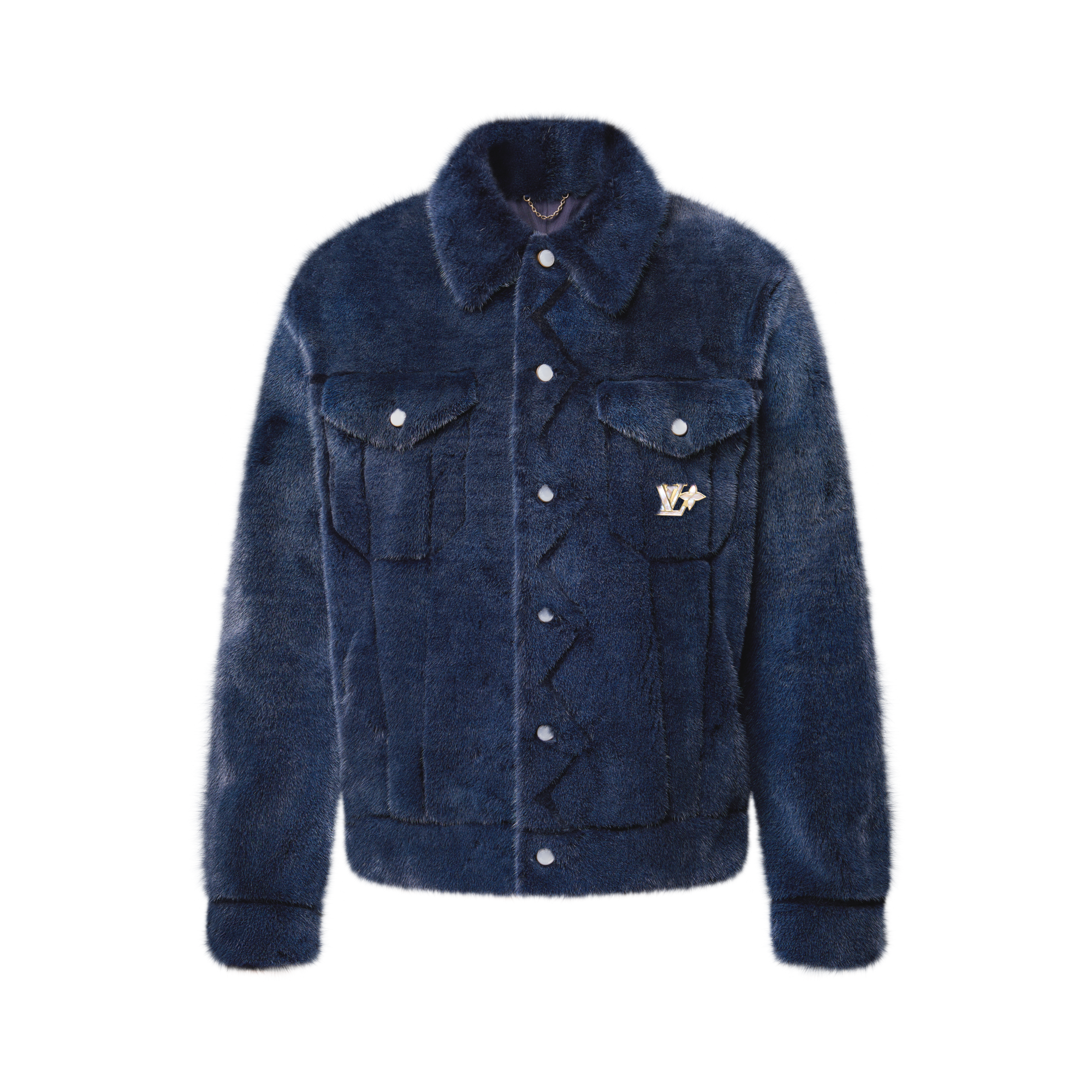 Mink Denim Trucker Jacket - Ready-to-Wear 1AIMUD | LOUIS VUITTON